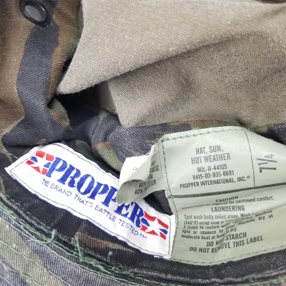 VTG 90's 00's Camouflage Military Booney Sun Hat - Picture 6 of 7